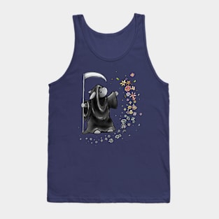 ‘Don’t be afraid’ rabbit grim reaper Tank Top